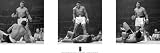 Ali, Muhammad - Liston Triptych - Slim Poster Boxen - Grösse 91,5x30,5 cm