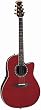 Ovation 1777 LX Legend Acoustic-Electric Guitar w/ Case - Transparent Burgundy