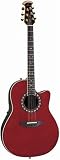 Ovation 1777 LX Legend Acoustic-Electric Guitar w/ Case - Transparent Burgundy