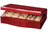 Search : Wave Design Watch & Jewelry Box in Classic Maple Wood.