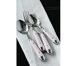 Baby Pink 16pc cutlery set brasserie pink