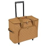 Hemline Camel Studio Collection Machine Trolley Bag
