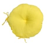 Greendale Home Fashions OC5816S2-SUNBEAM 15 in. Round Outdoor Bistro Chair Cushion, Set of Two, Sunbeam