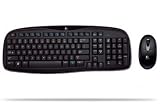 English & Croatian Logitech Ex100 Wireless USB Keyboard & Mouse Combo