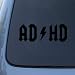 AD-HD - Vinyl Car Decal Sticker #1691 | Vinyl Color: Black