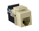 Leviton 40836-BI QuickPort RJ11 6-Conductor Connector, Ivory