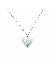 Genuine .925 Sterling Silver 20mm With Handprints Heart Locket 18 3.4 Grams. 100% Satisfaction Guaranteed.