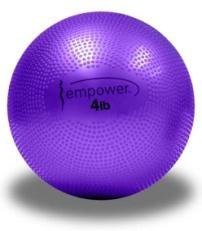 empower soft medicine ball with dvd – purple (4 lbs.)