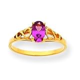 14k Synthetic Alexandrite Ring