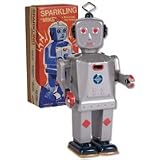31U%2BhrntrLL. SL160  Sparking Mike Walking Tin Robot
