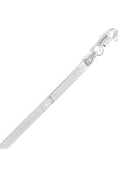 Sterling Silver 20 Inch 050 Superflex Herringbone Necklace - 5mm Wide