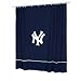 New York Yankees Sidelines NY Logo Shower Curtain