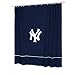 New York Yankees Sidelines NY Logo Shower Curtain