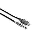 10Ft Tracklink Guitar To Usb Interface 1/4In To Usb Type A With White Earbud Headphones
