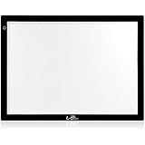 LitEnergy 32.5 Inch Diagonal A2 Drawing Light Box for Tracing with Precise Scale and Padpucks