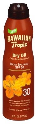 Hawaiian Tropic Dry Oil Spf#30 6oz Spray