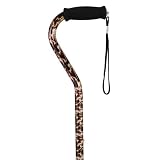 NOVA Cane with Offset Handle and Strap, Hunter