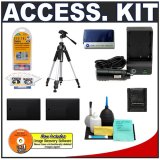 Two (2) CTA Replacement Nikon EN-EL9 Battery Packs + Travel Charger + 57-inch Tripod - Accessory Kit for Nikon D40, D40x & D60 Digital SLR Cameras