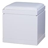 kathy ireland Home by Martin WX205W Worx Bright White Office Collection Rolling Storage Cube