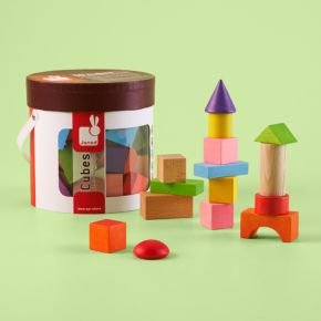 31U 2t9%2BHNL Kids Educational Toys: Kids 50 Piece Colorful Wooden Block Set, 50 Multi Block Set1   2.25h each