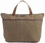 Baekgaard Tan Oilcloth cloth Super Tote 18 by 16 by 7 inches