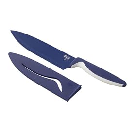 Click here to buy Kuhn Rikon Colori Nonstick Chef's Knife, Blue by Kuhn Rikon.