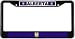 Alberta Albertan Canada Flag Black License Plate Frame Metal Holder