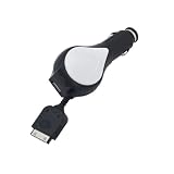 NFE² Kfz Ladekabel 12V - 24V mit Aufrollmechanismus und integrierter USB Ladebuchse für Apple iPhone 4S