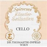 Thomastik Spirocore Cello Strings, Single D String, S27, 4/4 Size, Steel Core Chrome Wound