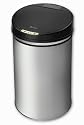 Naélia - HSD-02001-NAE - Poubelle automatique en inox rechargeable à l'énergie solaire