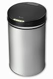 Naelia  - HSD-02001-NAE -  Poubelle automatique en inox  rechargeable a l'energie solaire