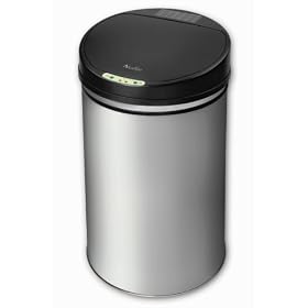 Na�lia  - HSD-02001-NAE -  Poubelle automatique en inox  rechargeable � l'�nergie solaire