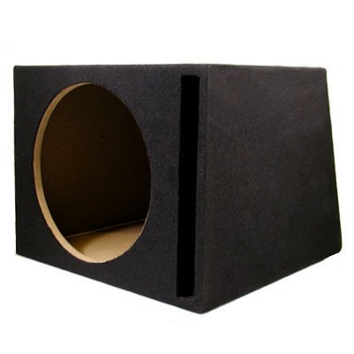 New Single Car Black Subwoofer Box Ported Automotive Enclosure for 15