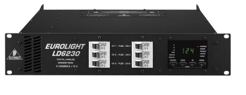 Behringer LD6230 Eurolight 6-Kanal DMX/Analog-gesteuertes Dimmer Pack