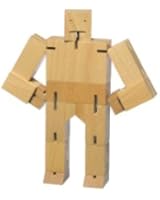 Areaware Small Cubebot Natural Puzzle