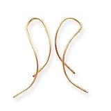 14k Curved Tube Earrings