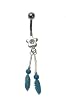 Sterling Silver Belly Ring Flower Sterling Silver Belly Ring Flower