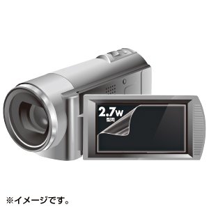 【SANWASUPPLY】デジタルビデオカメラ2.7型ワイド用反射防止タイプ液晶保護フィルム DG-LC27WDV