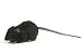 Black Mouse Stuffed Animal Plush Toy By Hansa 5" L
