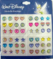 Tinker Bell stick-on earrings - Disney fashion accessories.
