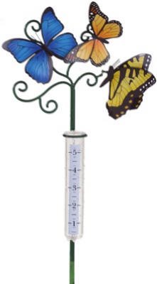 Butterflies Rain Gauge