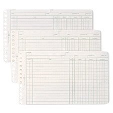 Extra Sheets for 6-Ring Ledger Binder, 100/Pack WLJ75850