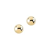 14K Yellow Gold 4 MM Children's Ball Earrings