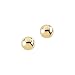 14K Yellow Gold 4 MM Children's Ball Earrings
