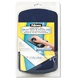Fellowes 9175401 Gel Wrist Rest & Mouse Pad w/Microban, Sapphire