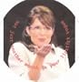 Sarah Palin Lipstick Vogue Refrigerator Magnet