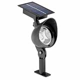 Malibu Solar Plastic Flood Landscape Light with Three White LED s, Black #LZ415