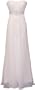 Strapless Chiffon Goddess Gown Prom Dress Formal Junior Plus Size, 3X, Ivory
