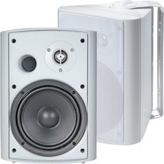TIC ASP-120W Architectural Series 120-Watt Exterior Patio Speakers, White