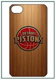 Detroit Pistons NBA Team Logo Wood Floor Pattern iPhone 4s iPhone4s Black Designer Hard Case Cover